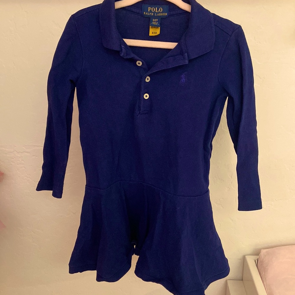 Ralph Lauren Cotton Long Sleeve Polo Dress